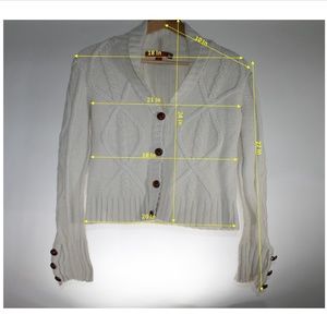 SO Pullover Button up Wool Sweater shirt Large Siz